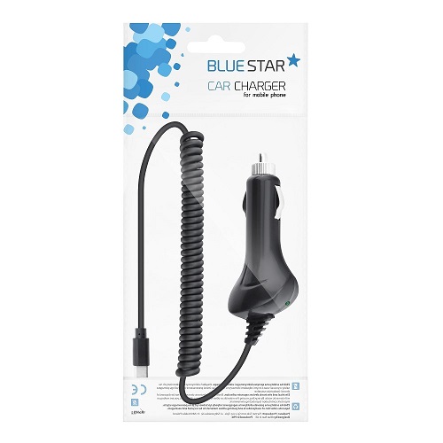 PR-17725 Auto lādētājs USB tips C 2A (universāls) Blue Star