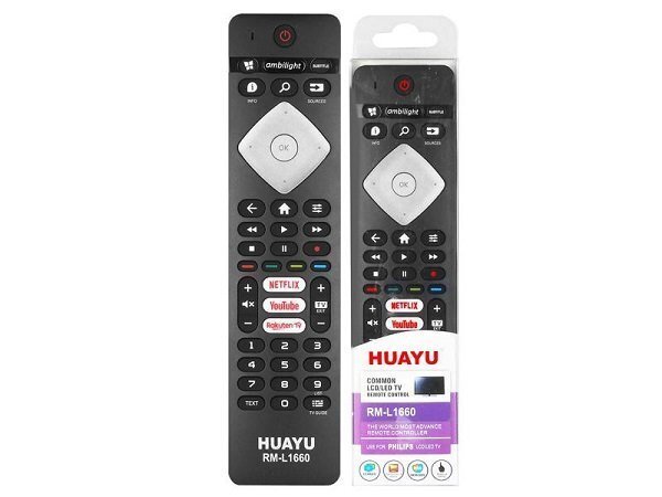 LXH1660 TV remote control LCD/LED PHILIPS RM-L1660 SMART, NETFLIX, YOUTUBE, RAKUTEN, ambilight