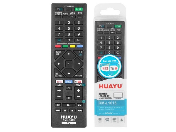 LXH1615 TV remote control TV LCD/LED Sony RM-L1615 NETFLIX