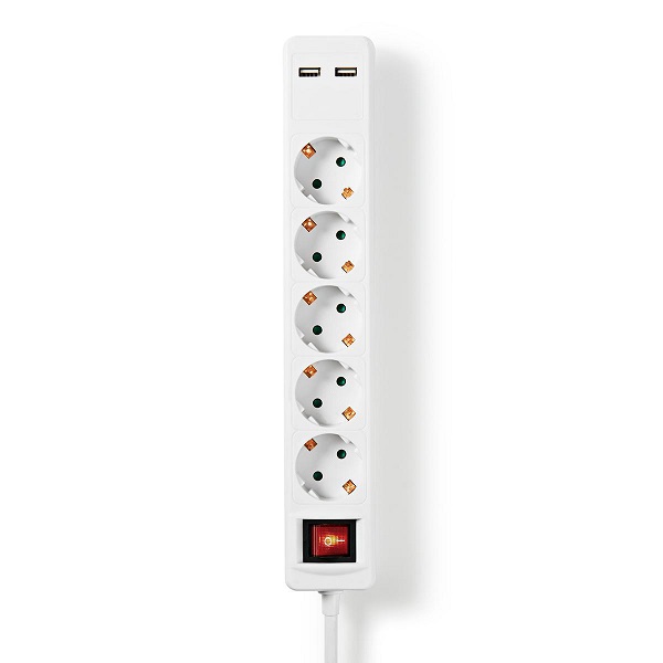 EXSO515UFSWT Pagarinātājs F tips (CEE 7/7) | 1.50 m | 3680 W | 16 A |