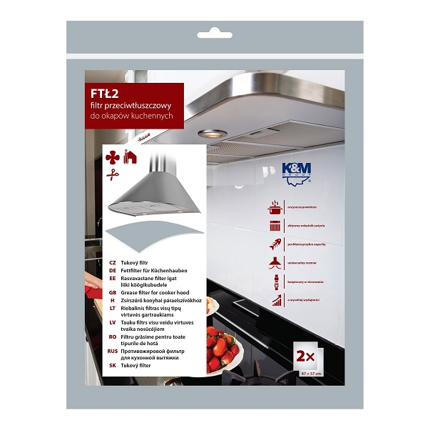 Universālais filtrs virtuves tvaika nosūcējam KM-FTL2