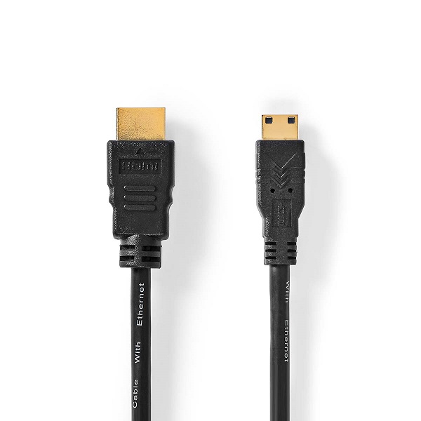 Ātrgaitas kabelis ar Ethernet-HDMI™-HDMI™ mini savienotājs | 4K@30Hz | 10,2 Gb/3.00 m-CVGP34500BK30