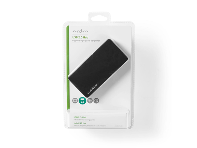 UHUBU2730BK-USB Hub | 7-Port | USB 2.0 | Jauda-5 V / 0,5 A
